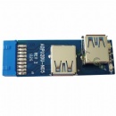 19pin 20 pin USB3.0 Pin Header To Dual USB3.0 Converter